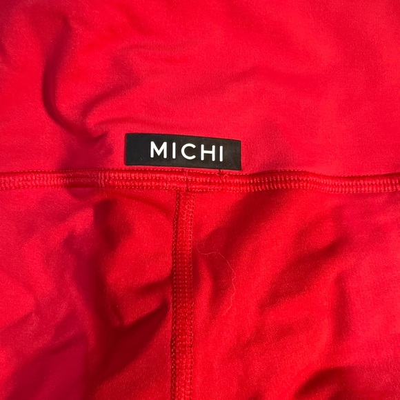 Michi **** Red Rebel Legging features an extra high rise waistband with lace-up - Picture 2 of 7